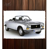 Металлическая табличка Peugeot 304 Cabriolet